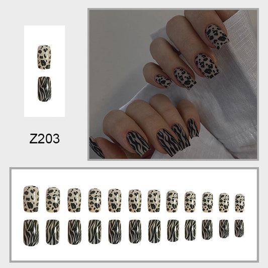Asymmetric leopard print